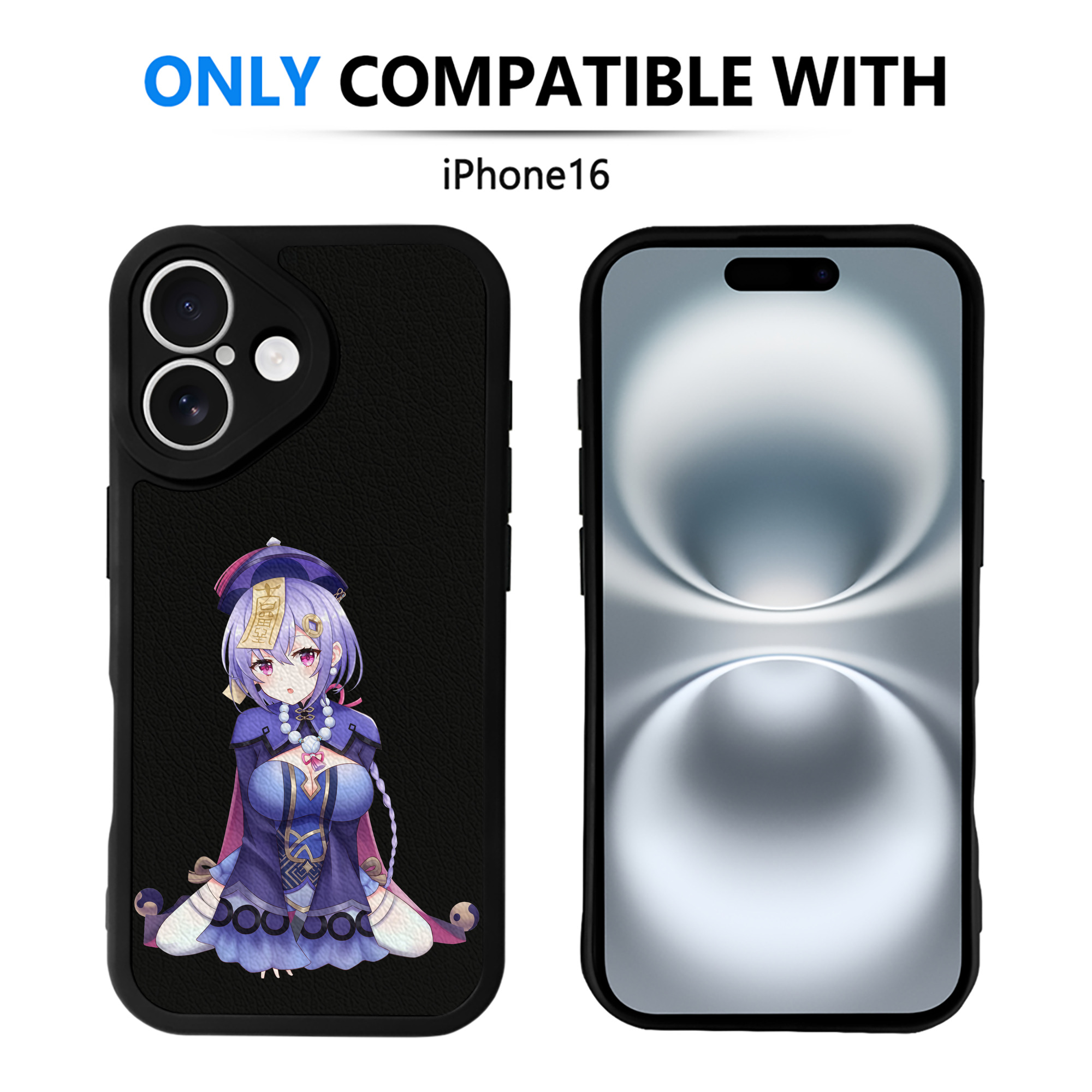 げんし神 七七 なな  genshin Nana 【iPhone 16シリーズ対応】シリコンスマホケース（レザー調） 材質：シリコン